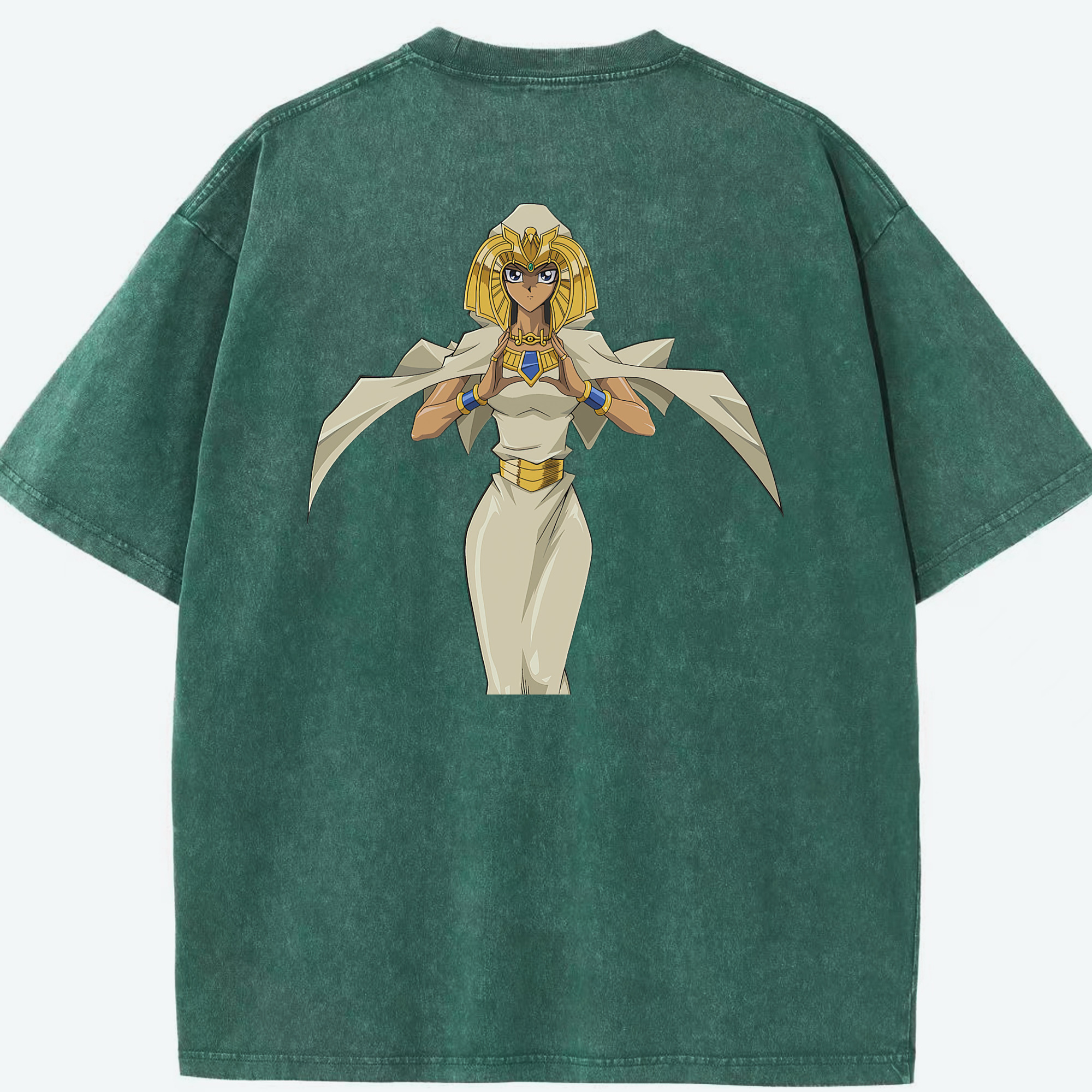 （画像用） 遊☆戯☆王 Yu-Gi-Oh! 綿100% ヴィンテージ風 半袖Tシャツ（背面プリント）